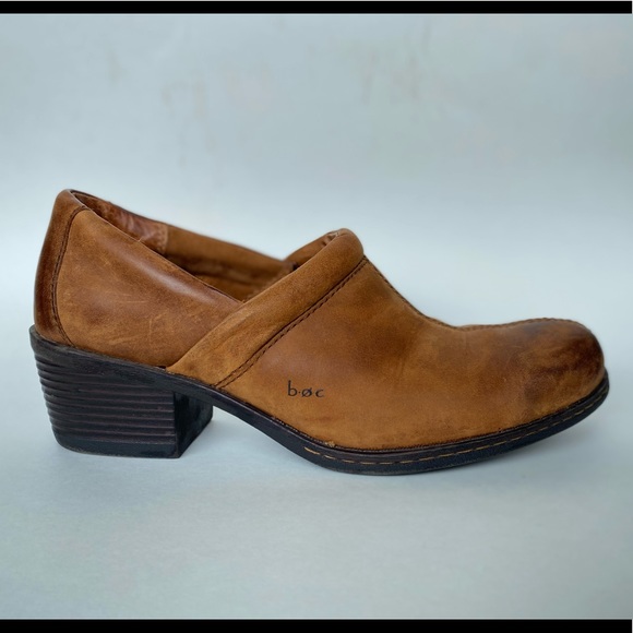 B.O.C ankle booties distressed brown leather size 10 - Picture 2 of 12